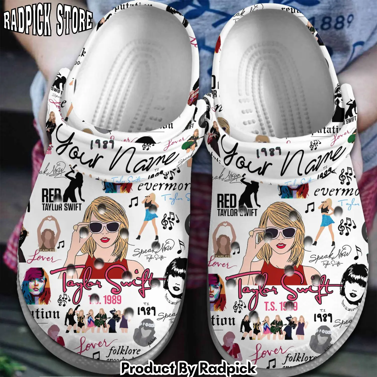 Radpick taylor swift music clogs shoes comfortable for men women c59 rp652916